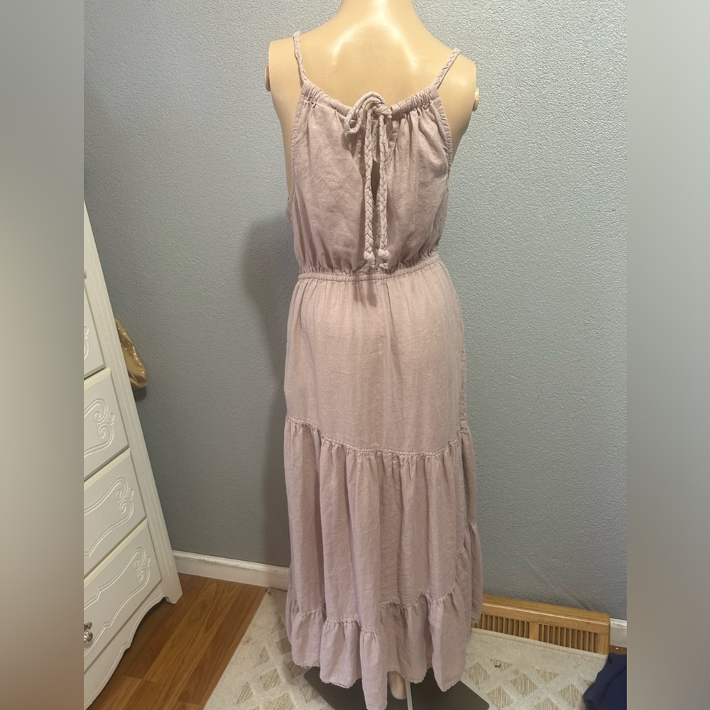 Rachel Zoe linen blend tiered maxi size xs - Picture 2 of 8